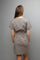 Платье Mita ЖМ1093 бежево-серый
