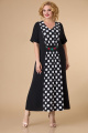 Платье Svetlana-Style 1591 черный+белый_горох