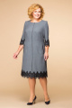 Платье Romanovich Style 1-1284 серый\черный