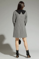 Платье Магия моды 1950 черный+серый