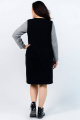 Платье La rouge 5150 серый-(черный)