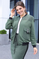 Женский костюм Мода Юрс 2657 зеленый