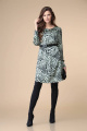 Платье Romanovich Style 1-2207 бирюза/черный