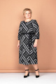 Платье Соджи 507 черный/серый