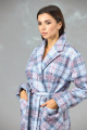 Пальто Angelina & Сompany 603 серо-розовый_клетка
