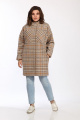 Пальто Lady Style Classic 2195/1 бежевая_клетка