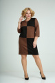 Платье Mamma Moda М-689/1 коричневый-черный