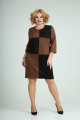 Платье Mamma Moda М-689/1 коричневый-черный