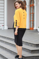 Платье Vittoria Queen 14403 желтый-черный