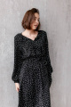 Платье KRASA 275-21 черный/сердечки