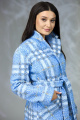Пальто Angelina & Сompany 603 голубая_клетка