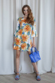 Платье ARTiMODA 321-10 белый_принт_цветы