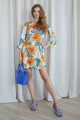 Платье ARTiMODA 321-10 белый_принт_цветы