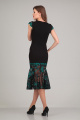 Платье Арита-Denissa 1120 черный+зеленый