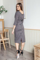 Платье ARTiMODA 321-02 сине-серая+клетка