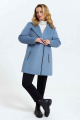 Пальто TEZA 2993 серо-голубой