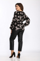 Блуза Lady Style Classic 2265/1 черный_бежевый