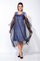 Платье Belinga 1163 голубой/черный