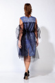 Платье Belinga 1163 голубой/черный
