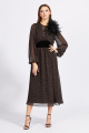 Платье EOLA 2153 черный+коричневый