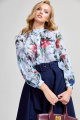 Блуза Teffi Style L-1604 цветочный_принт