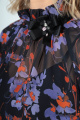 Блуза LeNata 11240 черное-в-цветы