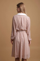 Платье AnnLine 27-21 розовый+горох
