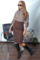 Платье PATRICIA by La Cafe С14752 мокко,коричневый