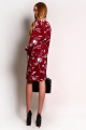Платье PATRICIA by La Cafe NY14344 бордовый,молочный