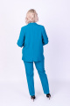 Женский костюм Содари 553 бирюзово-голубой