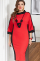 Платье Vittoria Queen 14113/2 красный-черный