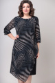 Платье VOLNA 1221 бежево-черный