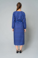 Платье Elema 5К-9743-1-164 полоска/синий