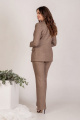 Женский костюм Mislana 7082 серо_коричневый-елочка