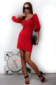 Платье PATRICIA by La Cafe F15248 малиновый