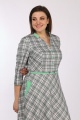 Платье Lady Style Classic 1201/3 серый_салатовый