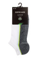 Носки Conte Elegant DIWARI_ACTIVE_ультракороткие_044 белый-серый