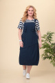 Платье Romanovich Style 1-2353 синий/белый