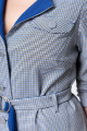 Женский костюм Мишель стиль 1043 сине-серый