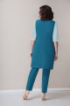 Комплект VOLNA 1235 бирюзово-голубой,блуза-светло-бирюзовый