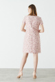 Платье Nelva 51001 розово-кремовый-жаккард