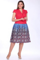Женский костюм Lady Style Classic 1180/4 красный_синий