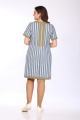 Платье Lady Style Classic 1427/9 синий_хаки-полосы