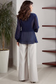 Блуза Teffi Style L-1547 темно-синий