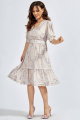 Платье Teffi Style L-1567 серебристо-серый