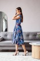 Платье ARTiMODA 321-07 синий_принт_цветы