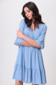 Платье Le Collect 290-3 голубой_принт