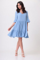 Платье Le Collect 290-3 голубой_принт