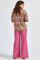 Блуза Teffi Style L-1641 цветная_фиалка