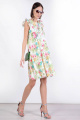 Платье PATRICIA by La Cafe NY15145 белый,розовый